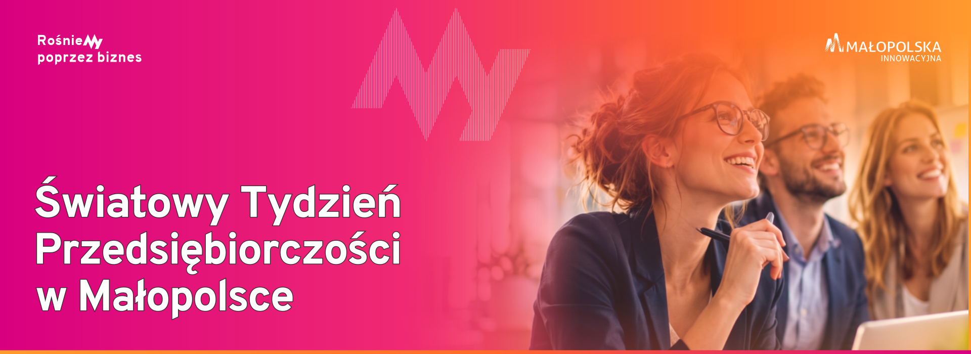 Baner - Światowy Tydzień Przedsiębiorczości w Małopolsce